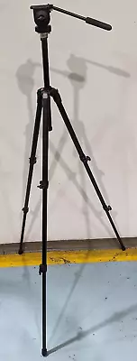 Manfrotto Aluminum Tripod W/ Micro Fluid Head 055XDB 128LP • $50