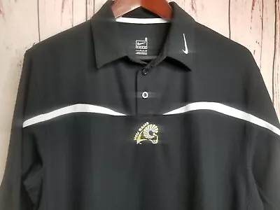 Vtg Nike Team FItDry VCU Rams Black White Logo Polo Shirt Adult Sz S • $22.49