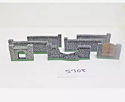 N Scale Stone Walls 7pcs Model Train Layout Scenery #5708 • $24.99