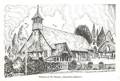 £4.39 • Buy Art Postcard Church Of St Thomas Charlton Andover Hampshire Don Vincent AS1a