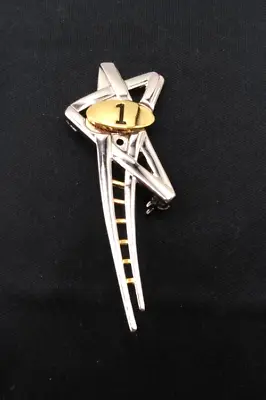 Vintage MARY KAY  Gold & Silver Tone 2.25  Ladder Of Success Award Brooch Pin • $12.74