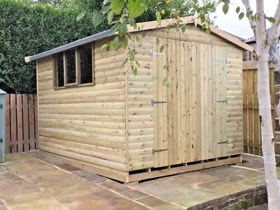 16x10 20mm T&G Workshop Shed Apex TANALISED Installation Available Treated Hut • £2079