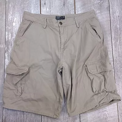 Oakley Cargo Shorts Mens 34 Brown Tactical Field Gear Utility Twill Military • $18.42