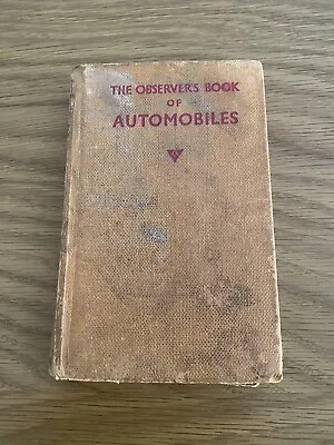 The Observers Book Automobiles 1958  Used Condition No Dust Jacket • £10