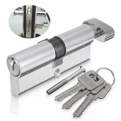 Thumb Turn Cylinder Euro Barrel Door Lock Set With 3 Keys For UPVC Doors • £6.69