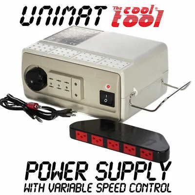 Unimat Power Supply - 161410 12V DC 5A Variable Speed Control Classic Metal Line • £127.50