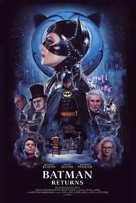 NYCC 2022 Batman Returns Rich Davies Giclee Poster Print Art 16x24 Mondo • $109.99