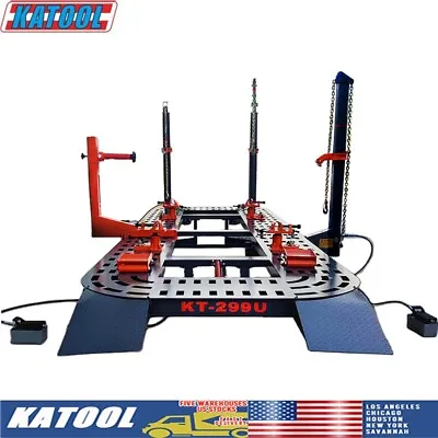 Katool  22 Feet  4 Towers Auto Body Frame Machine With Clamps Hooks Tools Cart • $14500