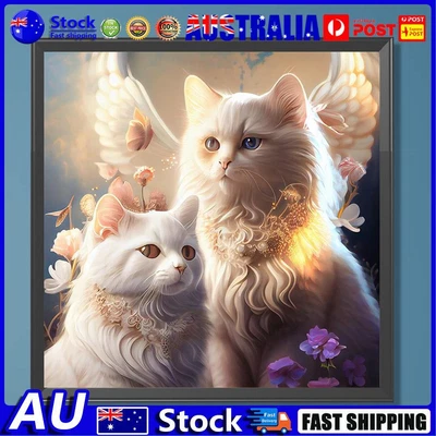 $9.61 • Buy 5D DIY Full Round Drill Diamond Painting Cat Kit Art Home Decoration (sz3808)