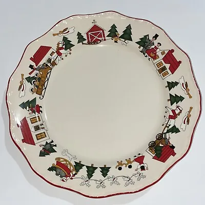Vintage Mason’s Christmas Village Dinner Plate • $17