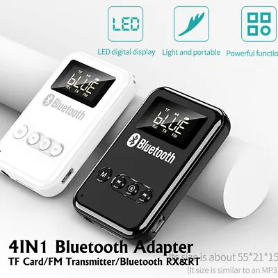 4in1 Bluetooth Transmitter & Receiver Wireless A2DP Home TV Stereo Audio Adapter • $14.41