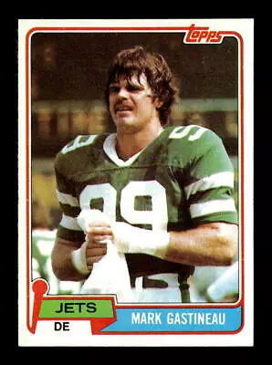 1981 Topps #342 Mark Gastineau New York Jets Rookie RC NM-MT Football Card *H397 • $19