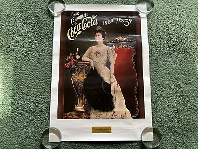 Rare Vintage Coca Cola Coke Ad Advertising Lillian Norton Nordica 1903 Poster • $19.95