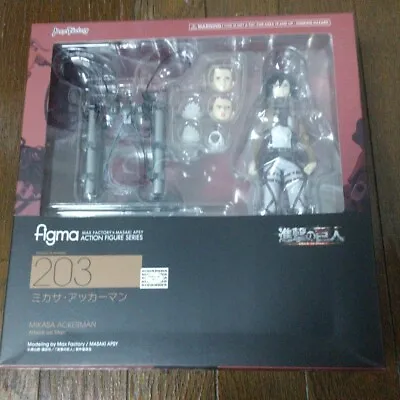 Figma Attack On Titan Mikasa Ackerman 203 Action Figure From Japan • $114