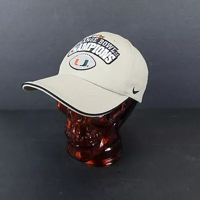 University Of Miami 2004 Fedex Orange Bowl Champions Hat Cap Nike Locker Room • $19.99