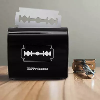 Recyclable Razor Blade Disposal Case Safety Storage Bank Edge For Shaving Blades • £8.39