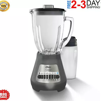 Oster Countertop Blender With XL 8Cup Glass Jar 8 Speed Settings Dishwasher Safe • $64.08