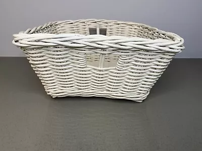 Pottery Barn Kids Medium Utility Tapered Square White Sabrina Basket • $39