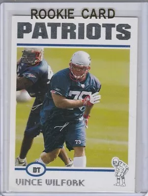 VINCE WILFORK ROOKIE CARD 2004 Topps RC Football NEW ENGLAND PATRIOTS • $32.33