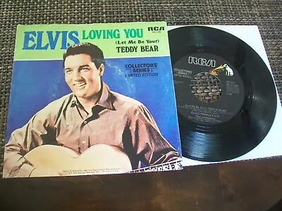 ELVIS PRESLEY - Loving You & Teddy Bear 45 W/Picture Sleeve.1977  • $7.50