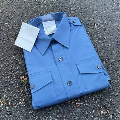 Royal Navy Surplus Blue Working Dress Mans Gs Shirt Long Sleeve Flame Retardant • £9.99