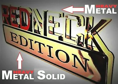 METAL Redneck Edition Emblem HIGHEST QUALITY ON EBAY Mercury Trunk Lid Door Logo • $27