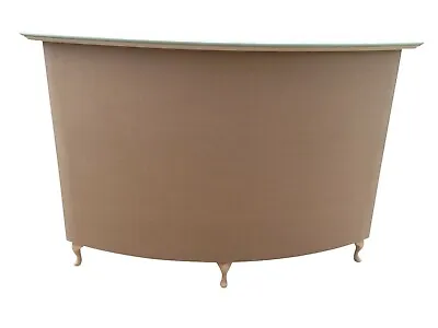 Medium Curved Reception Desk Salon Retail-French Style Shabby Chic - Unpainted • £549