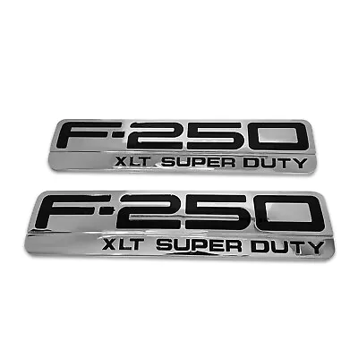 US SELLER F-250 XLT Super Duty Side Fender 05-07 F250 Emblems Badge Set Of 2 • $24.99