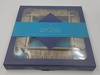 The Games Club: Wooden Dour Player Shut The Box Game Brand New In Box • $24.99