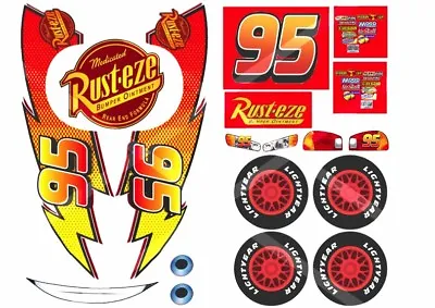 £7.50 • Buy Disney Lightning McQueen Edible Cake Topper Labels/stickers For Car-shaped Cake 
