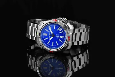 New ARAGON Illuminating SeaStriker Automatic Watch 40mm Blue Dial Stainless Case • $288.88