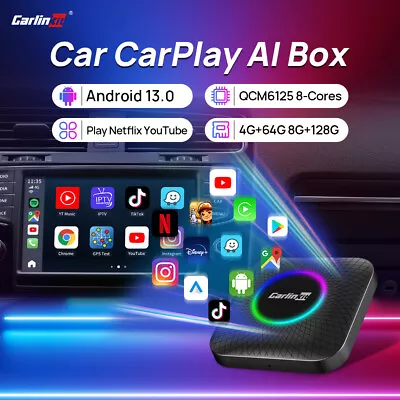 Carlinkit Android 13 Wireless Apple Carplay Ai Box Android Auto Multimedia Play • $140.24