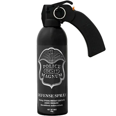 Police Magnum Pepper Spray 16 Oz Pistol Grip Fogger Defense Security Protection • $49.95