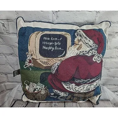 $10.80 • Buy Vintage REED Tapestry Christmas Pillow