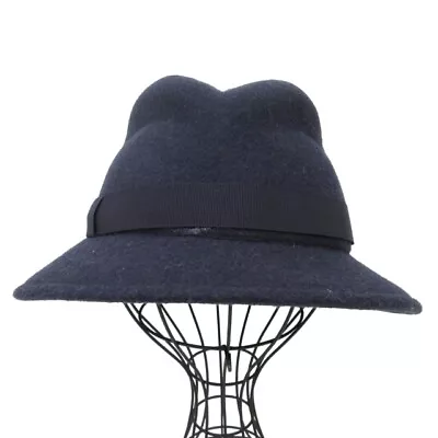 Marzi Hat Cap Made In Italy Navy Blue M Size 0210 Ibo47 Women • $67.44