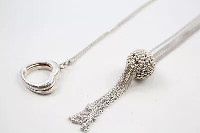 Links Of London Necklaces Sterling Silver Heart Pendant Textured X 2 (32g) • £40