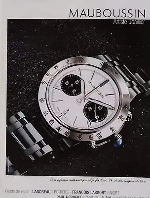 MAUBOUSSIN Vintage Print Ad !!   Metal Watch And Royal   • $9