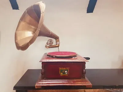 £150 • Buy Original His Masters Voice Gramophone Hmv With Horn Vinyl Record Player