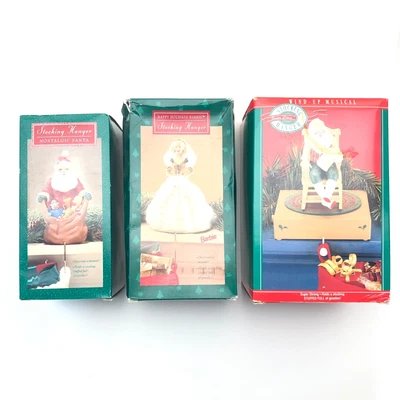 $55 • Buy Hallmark Keepsake Ornaments Wind Up Musical - Santa Stocking Hanger - Barbie