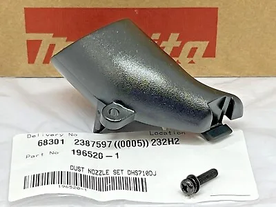 Genuine Makita 196520-1 Plastic Dust Nozzle For DHS710 HS6601 HS7601 HS711D • £12.86