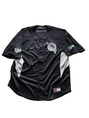 2XL Miguel Cabrera Florida Marlins Black Rookie Embroidered Jersey Nike Sewn • $59.99