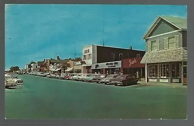 Central Ave Mackinaw City Michigan 50's & 60's Cars Bar Joan's  Postcard AO3 • $5.99