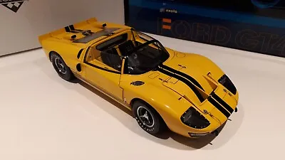 Exoto 1/18 Ford GT40 MKII Roadster 1966 Limited Edition - Yellow - RARE • $499.69