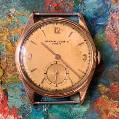 $1750 • Buy Vintage Vacheron Constantin Calatrava 1940 18k Pink Gold 4066 100% Genuine #5441