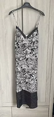 £18.99 • Buy NEXT Celia Birtwell Size 18 Black & White Mid Length Negligee Nightie Chemise