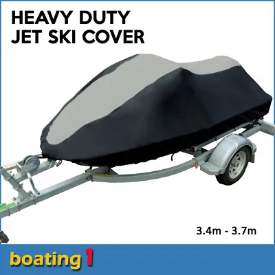 $124.47 • Buy Jet Ski Cover Large 3.4m-3.7m For Sea Doo Yamaha Kawasaki Wave Runner JetSki