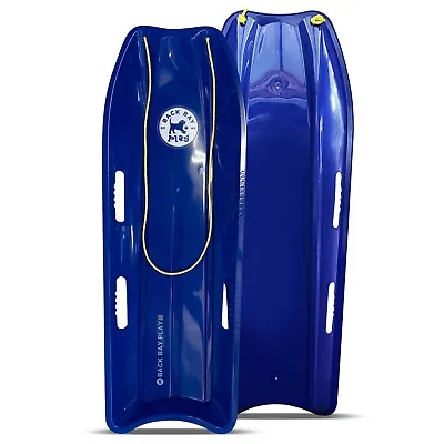 Back Bay Play 47in Snow Sled Racer - High Density Plastic Sled 2 Person Toboggan • $44.99