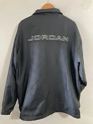 Jordan Brand Full Zip Track Jacket Men’s Black Jumpman Logo Athletic Size XXL • $29.99