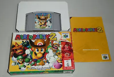 Mario Party 2 Nintendo 64 N64 Game Complete CIB Boxed PAL With Manual Protector • $309.99