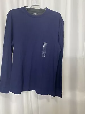 CLUB ROOM Mens LONG SLEEVE BLUE THERMAL NEW SIZE SMALL • $12.24